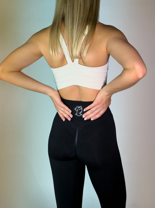High Waist Pajkice s scrunchyjem